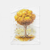 Golden Tranquility Fleece Deken (Voorkant)