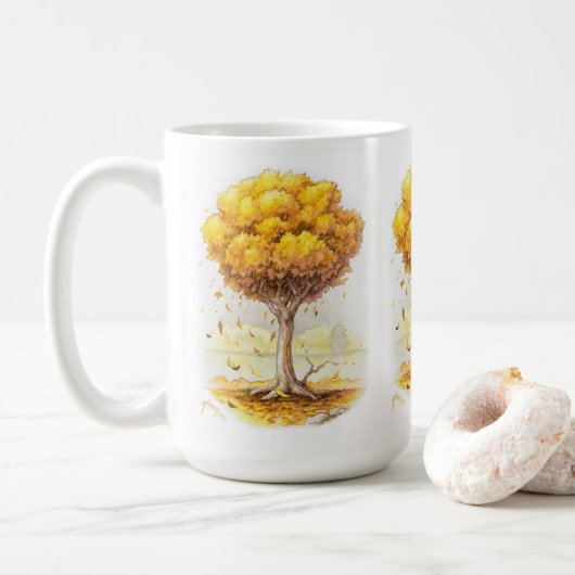 Golden Tranquility Koffiemok (Met donut)