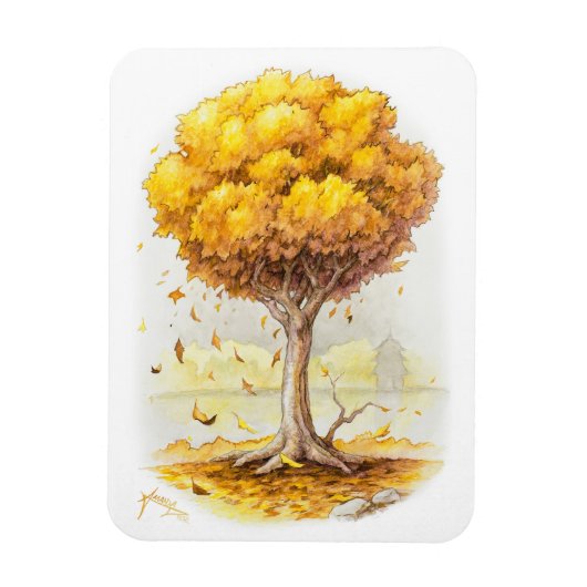 Golden Tranquility Magneet (Verticaal)