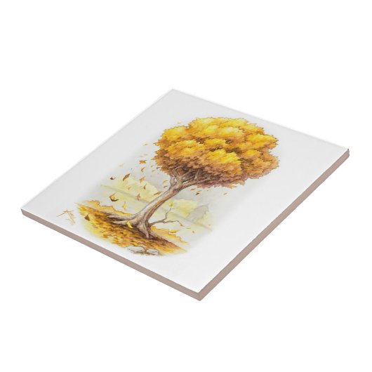 Golden Tranquility Tegeltje (Zijkant)