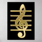 Golden treble cleart poster (Voorkant)