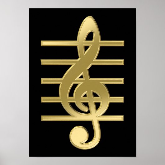 Golden treble cleart poster (Voorkant)