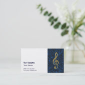 Golden treble cleart visitekaartje (Staand voorkant)