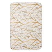 Golden Tree Branches - achtergrondkleur wijzigen Badmat (Voorkant Verticaal)