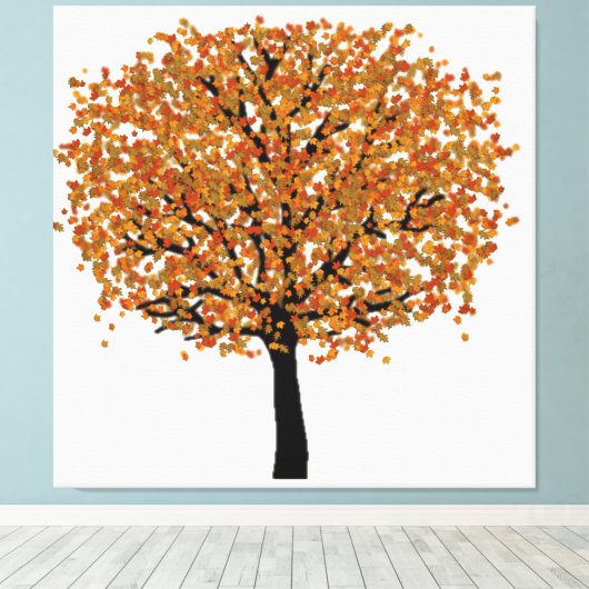 Golden Tree Canvas Afdruk (Insitu (Houten vloer))