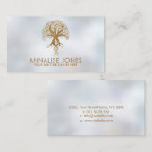 Golden Tree - Evolutie op parels Visitekaartje (Voorkant / Achterkant)