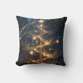 Golden Tree Glamour Throw Pillow Kussen