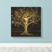 Golden Tree Goddess Canvas Afdruk (Insitu (Houten vloer))