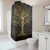 Golden Tree Goddess Douchegordijn (In situ)