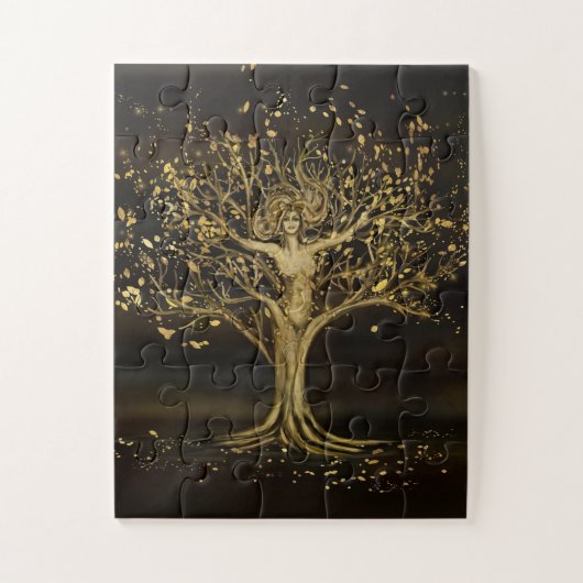 Golden Tree Goddess Legpuzzel (Verticaal)