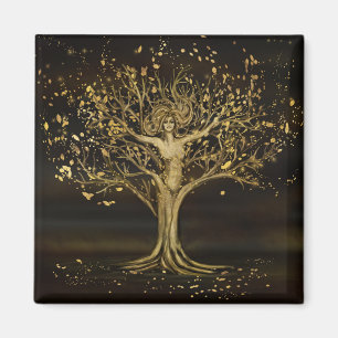 Golden Tree Goddess Magneet