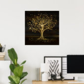 Golden Tree Goddess Poster (Thuiskantoor)