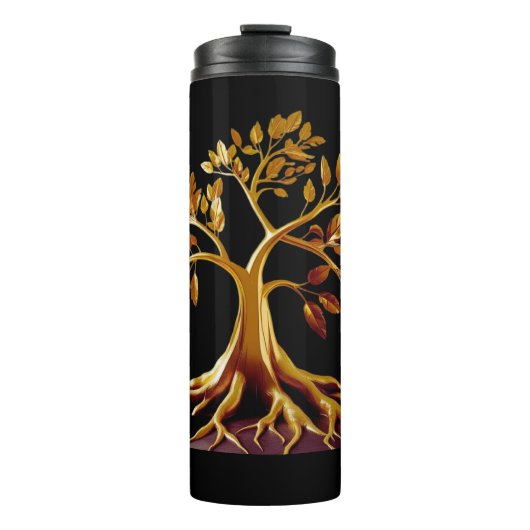 Golden Tree Hydration Waterfles Thermosbeker (Voorkant)