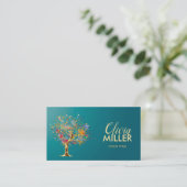 Golden Tree - kleurrijk platform op Ming Green Visitekaartje (Staand voorkant)