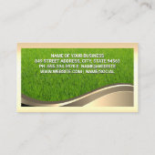 Golden Tree Logo | Gras | Goud Lijst Visitekaartje (Achterkant)