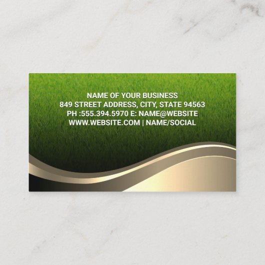 Golden Tree Logo | Graslandtuin Visitekaartje (Achterkant)