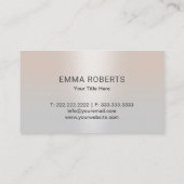 Golden Tree Logo Moderne Zilveren Salon & SPA Visitekaartje (Achterkant)