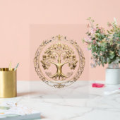 Golden Tree of Life Acryl Bord (Huwelijk)
