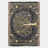 Golden Tree of Life Deken (Voorkant Verticaal)