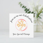 Golden Tree of Life End-of-treatment Party Kaart (Staand voorkant)