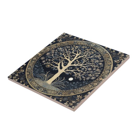 Golden Tree of Life Tegeltje (Zijkant)