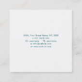 Golden Tree of life Vierkante Visitekaartje (Achterkant)