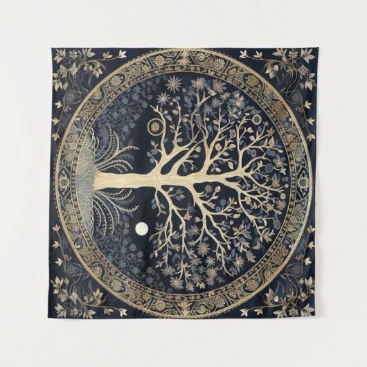 Golden Tree of Life Wandkleed (Voorkant (horizontaal))