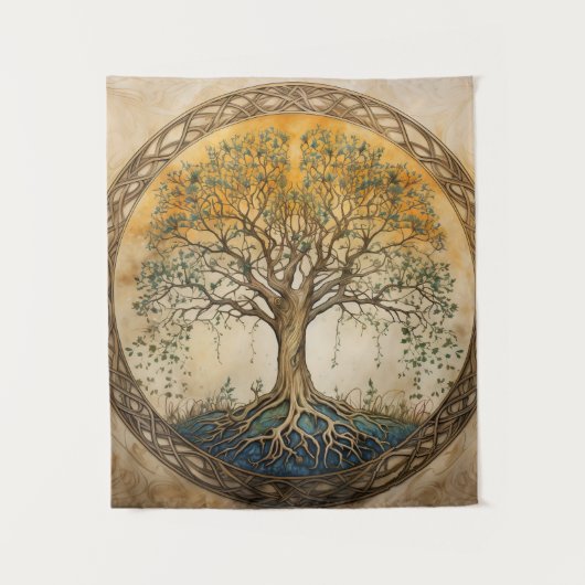 Golden Tree of Life Wandkleed (Voorkant)