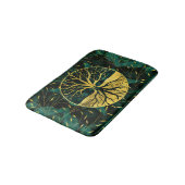 Golden Tree of Life Yggdrasil op Malachite Badmat (Gekanteld)