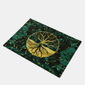 Golden Tree of Life Yggdrasil op Malachite Deurmat (Schuin)