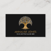 Golden Tree - Pearl-bladeren Visitekaartje (Voorkant)