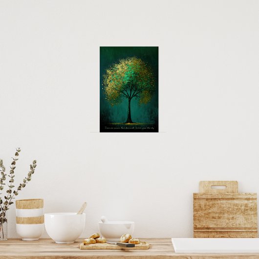 Golden Tree Poster (Keuken)