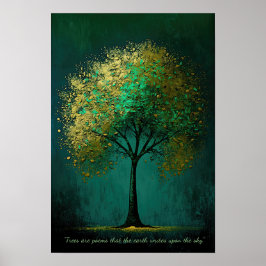 Golden Tree Poster