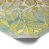 Golden Tree Reflection op Poster (Hoek)