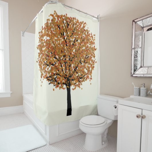Golden Tree Shower Curtain Douchegordijn (In situ)