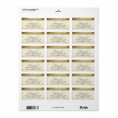 Golden Tree Sympathy Bijpassende Adresetiketten Etiket (Full Sheet)