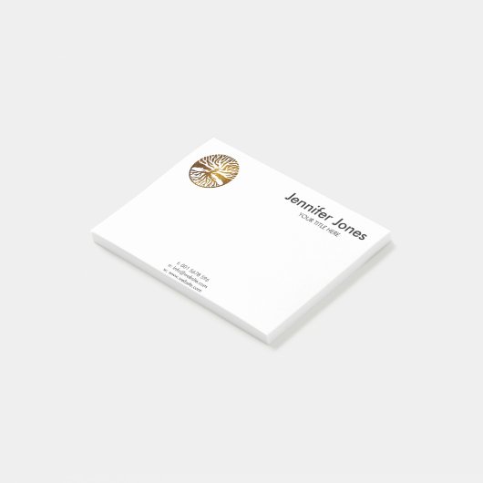 Golden Tree-Yggdrasil Post-it® Notes (Schuin)