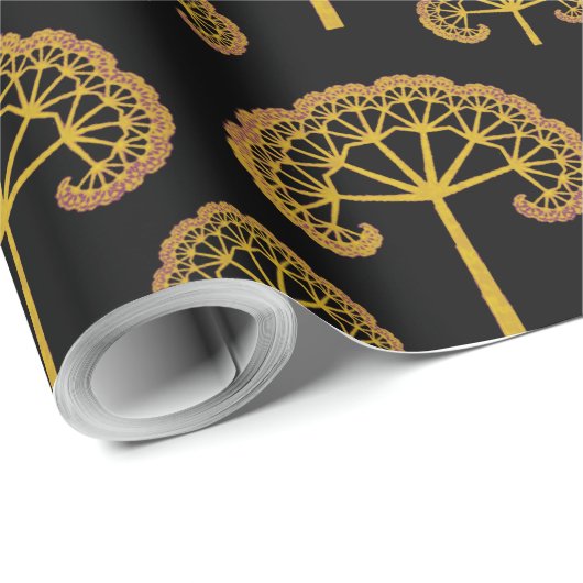 Golden Trees Cadeaupapier (Rol Hoek)