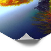 Golden Trees Oceanscape Poster (Hoek)