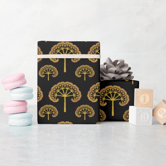 Golden Trees wrapppapier Cadeaupapier (Baby Shower)