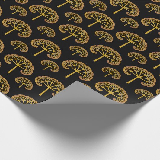 Golden Trees wrapppapier Cadeaupapier (Hoek)