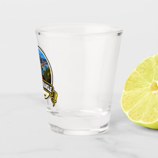 Golden Triangle Pittsburgh Travel Badge Shot Glas (Rechts)