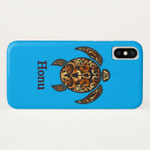 Golden Tribal Hawaiian Zee Turtle Case-Mate iPhone Case (Achterkant (horizontaal))