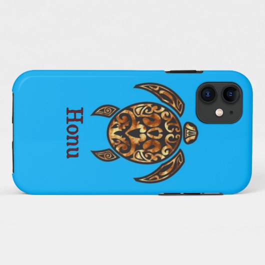 Golden Tribal Hawaiian Zee Turtle Hoesje-Mate iPho Case-Mate iPhone Case (Achterkant (horizontaal))
