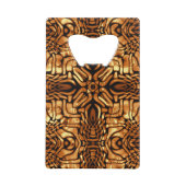 Golden Tribal Pattern Abstract Creditkaart Flessenopener (Achterkant)