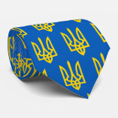 Golden Trident van Ukraine Blue Stropdas (Opgerold)