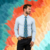 Golden Trident van Ukraine Blue Stropdas