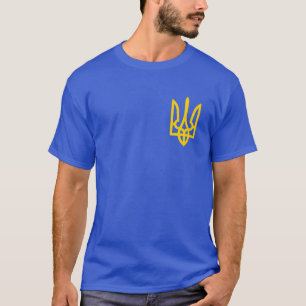 Golden Trident van Ukraine Blue T-shirt