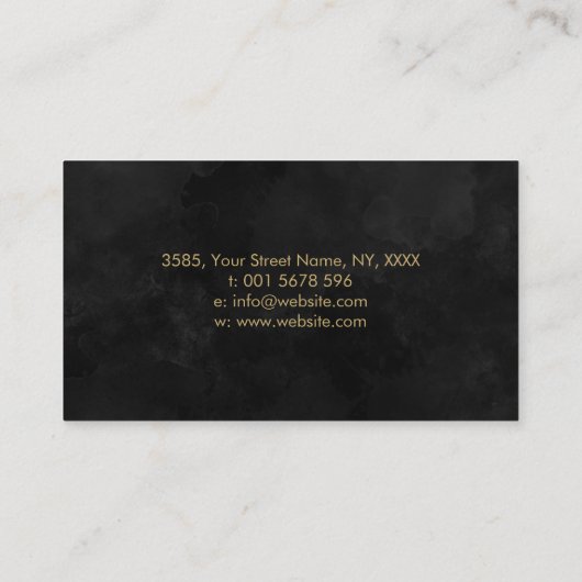 Golden Triple Moon - Boom van het leven Visitekaartje (Achterkant)