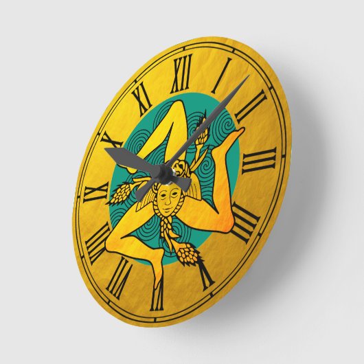 Golden Triskelion en drievoudige spiraalgolf Ronde Klok (Hoek)